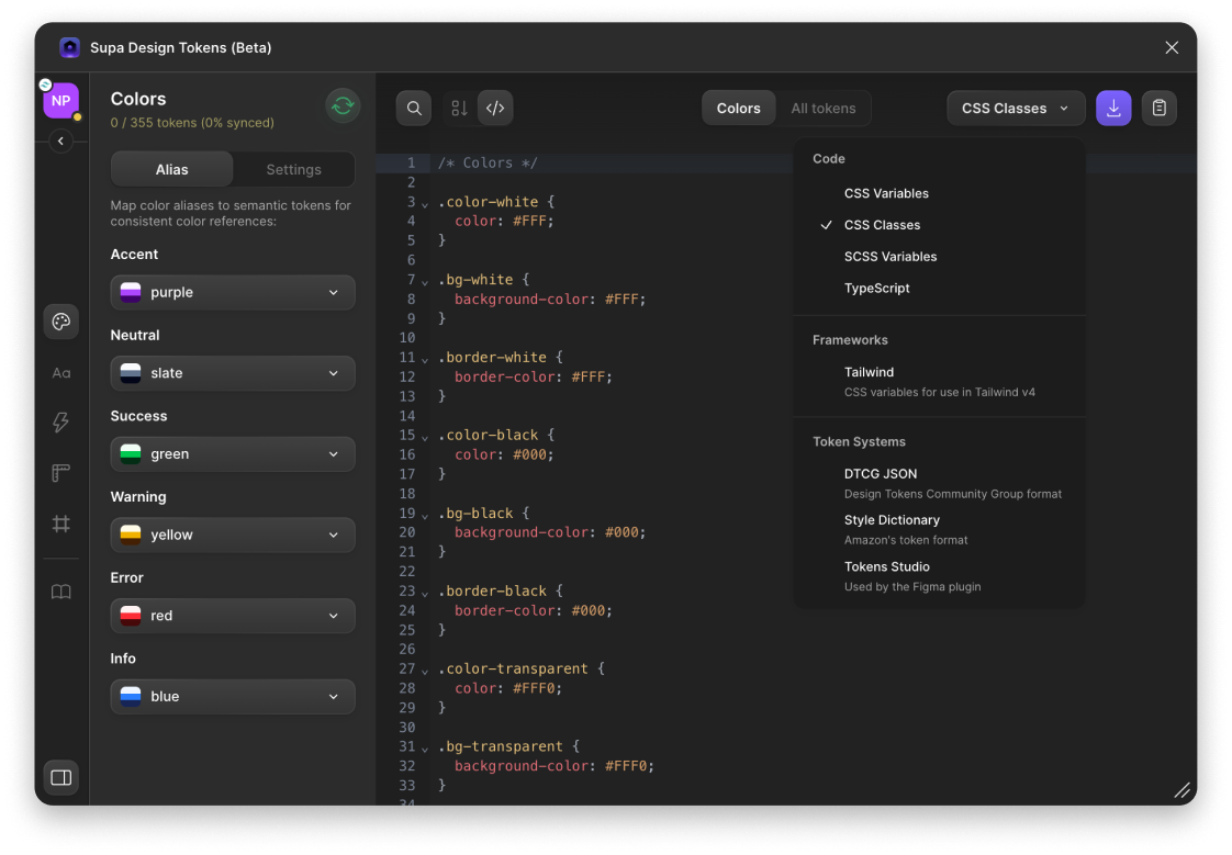 Code interface