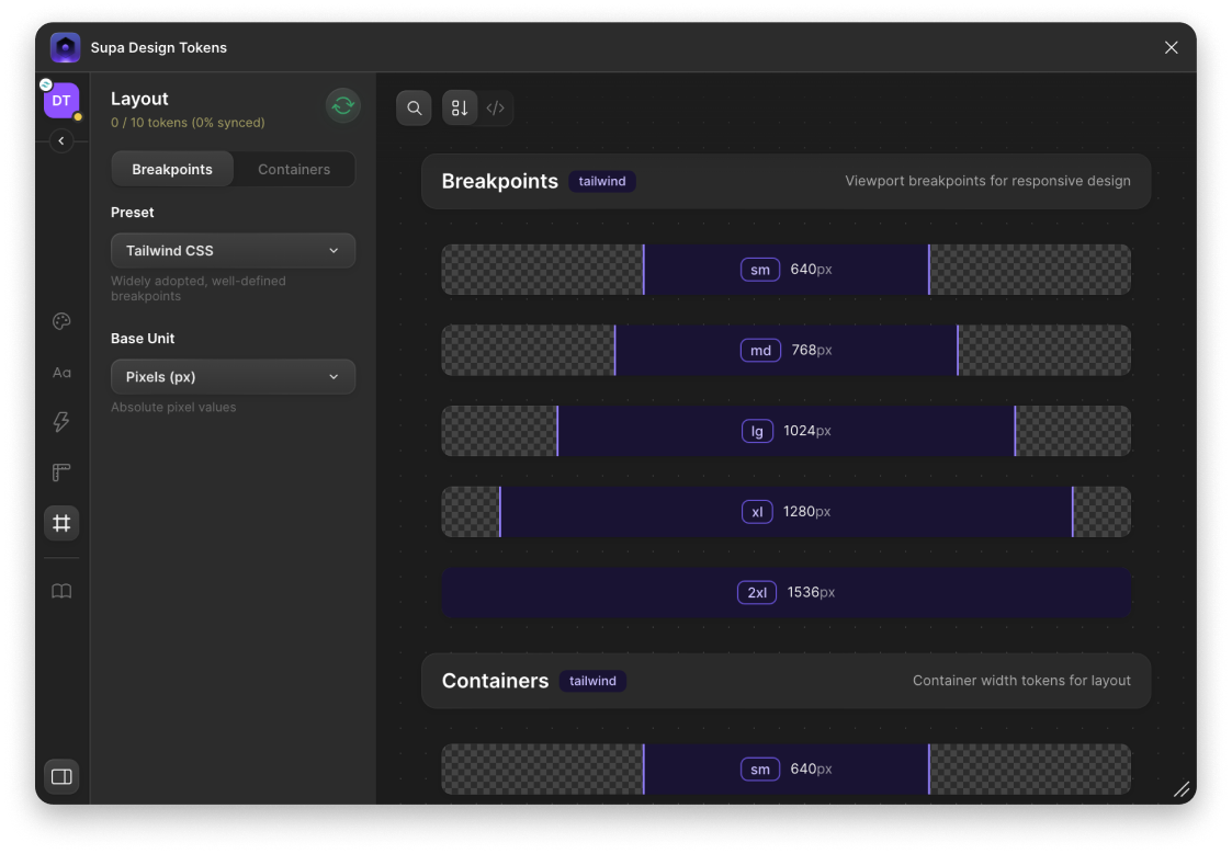 Layout interface